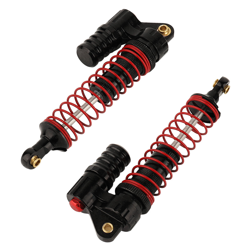 LonZeXy 1/10 RC Crawler Metal Piggyback Shock Absorbers 100mm Hole to Hole Oil Dampers 4PCS For SCX10 TRX4 D90 RC Car Upgrade Parts