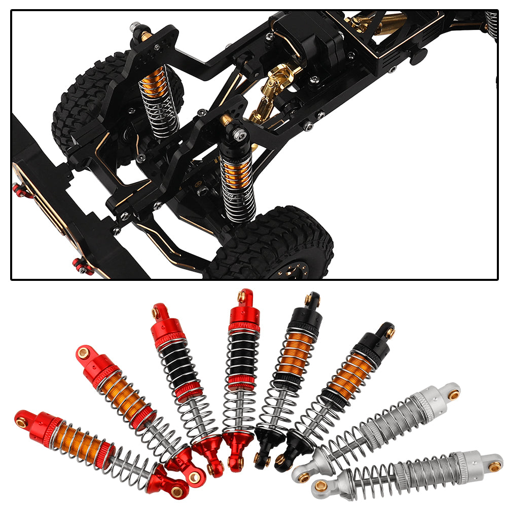 LonZeXy 4PCS New Aluminum Oil Shock Absorber 53/59/66mm Adjustable Damper For Traxxas TRX4M 1/18 RC Crawler Car Suspension Upgrade Parts