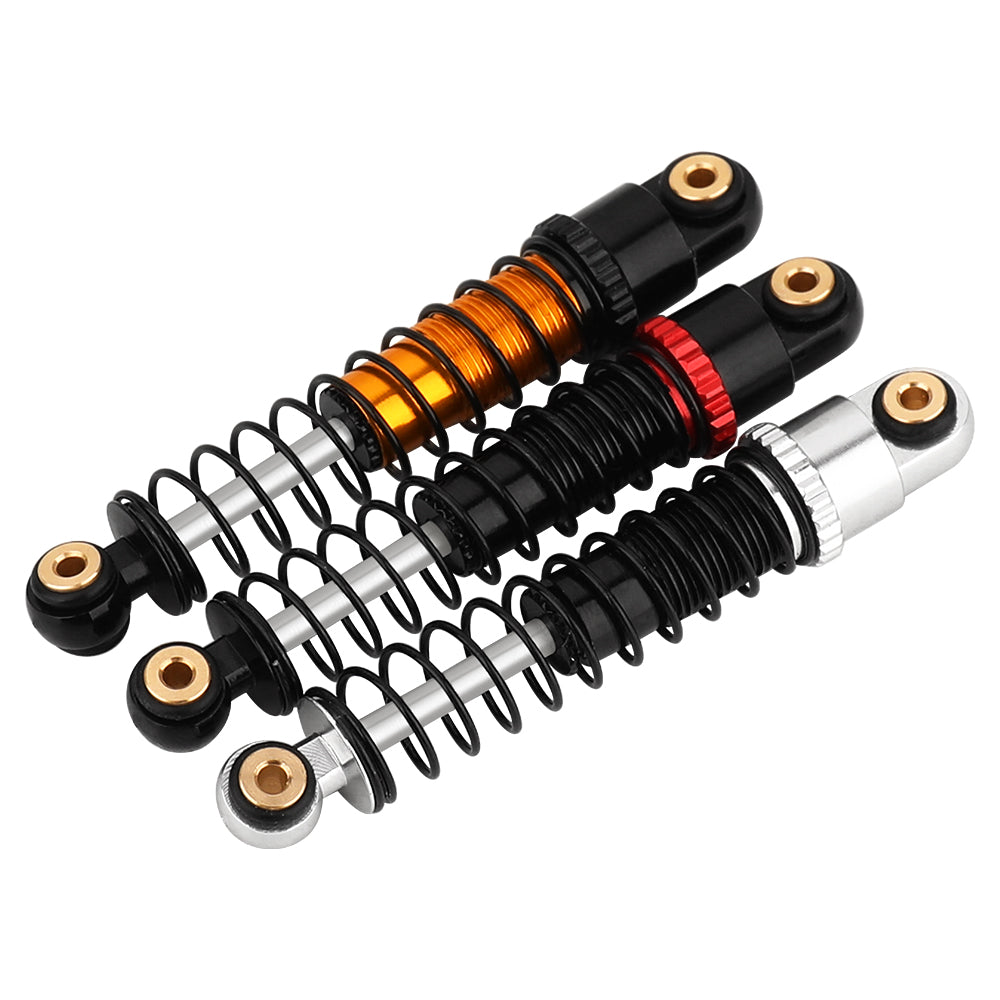 LonZeXy 4PCS Oil Shock Absorber 40.5mm / 52mm Adjustable Damper For Axial SCX24 1/24 RC Crawler Aluminum Suspension Upgrade Parts