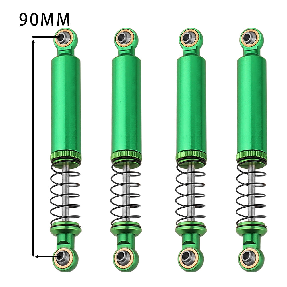 LonZeXy 1/10 RC Crawler Aluminum Oil Shock Absorber 70 80 90 100 110mm Adjustable Damper 4PCS For Axial SCX10 TRX4 D90 RC Off Road Car Upgrade Parts
