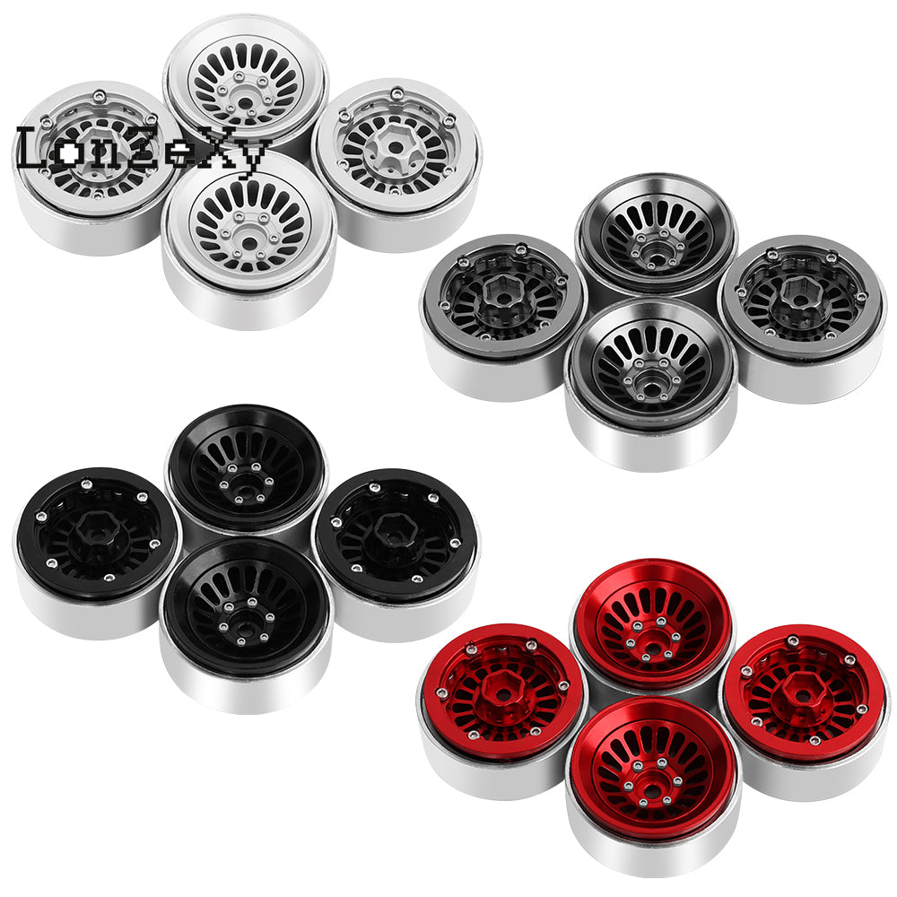 LonzeXy 4PCS Aluminum Alloy Wheel Rims for SCX24