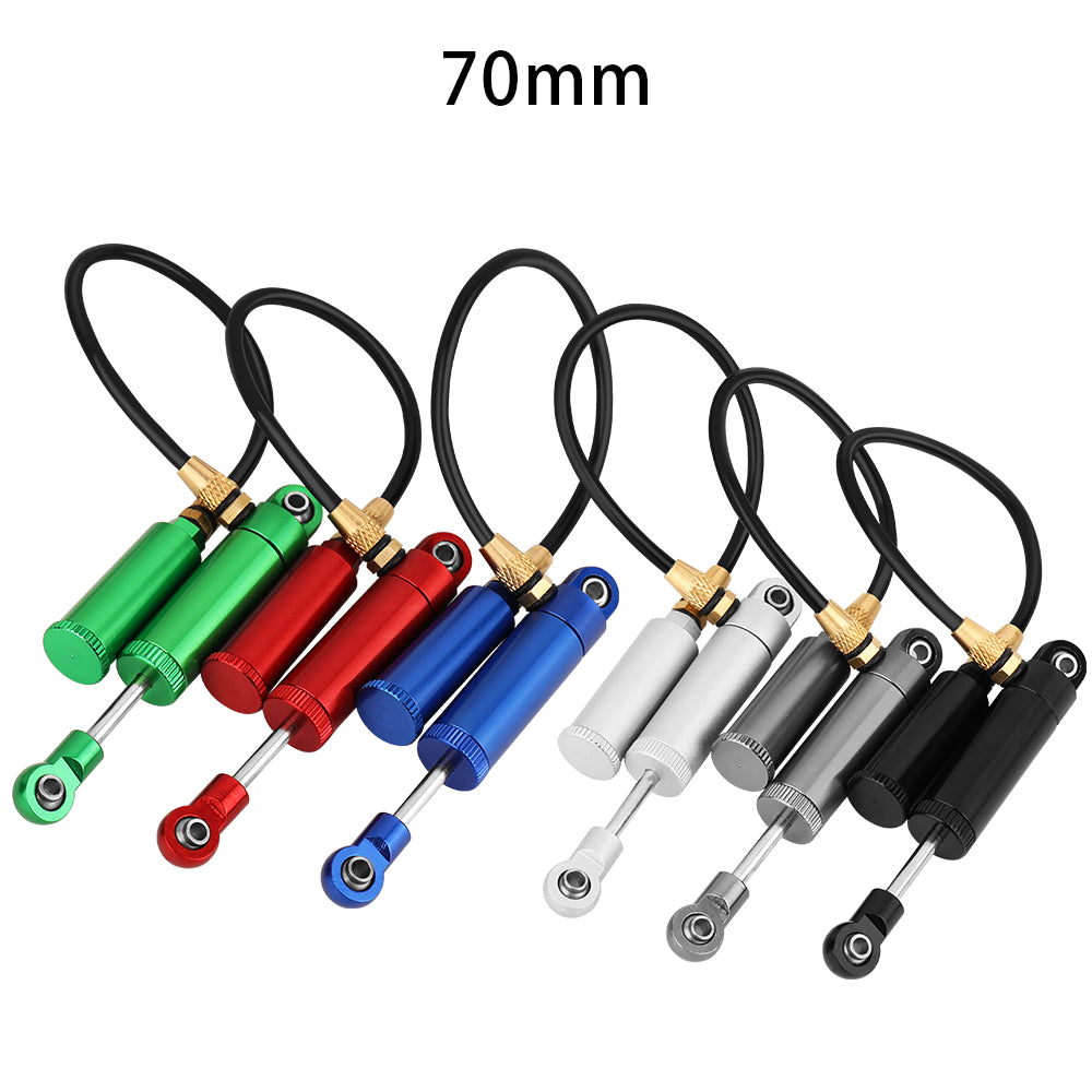 LonZeXy 4PCS Remote Reservoir Negative Pressure Shock Absorber 70/80/90/100/110mm Oil Damper For Axial SCX10 TRX4 TRX6 Wraith 1/10 RC Crawler Upgrade Parts
