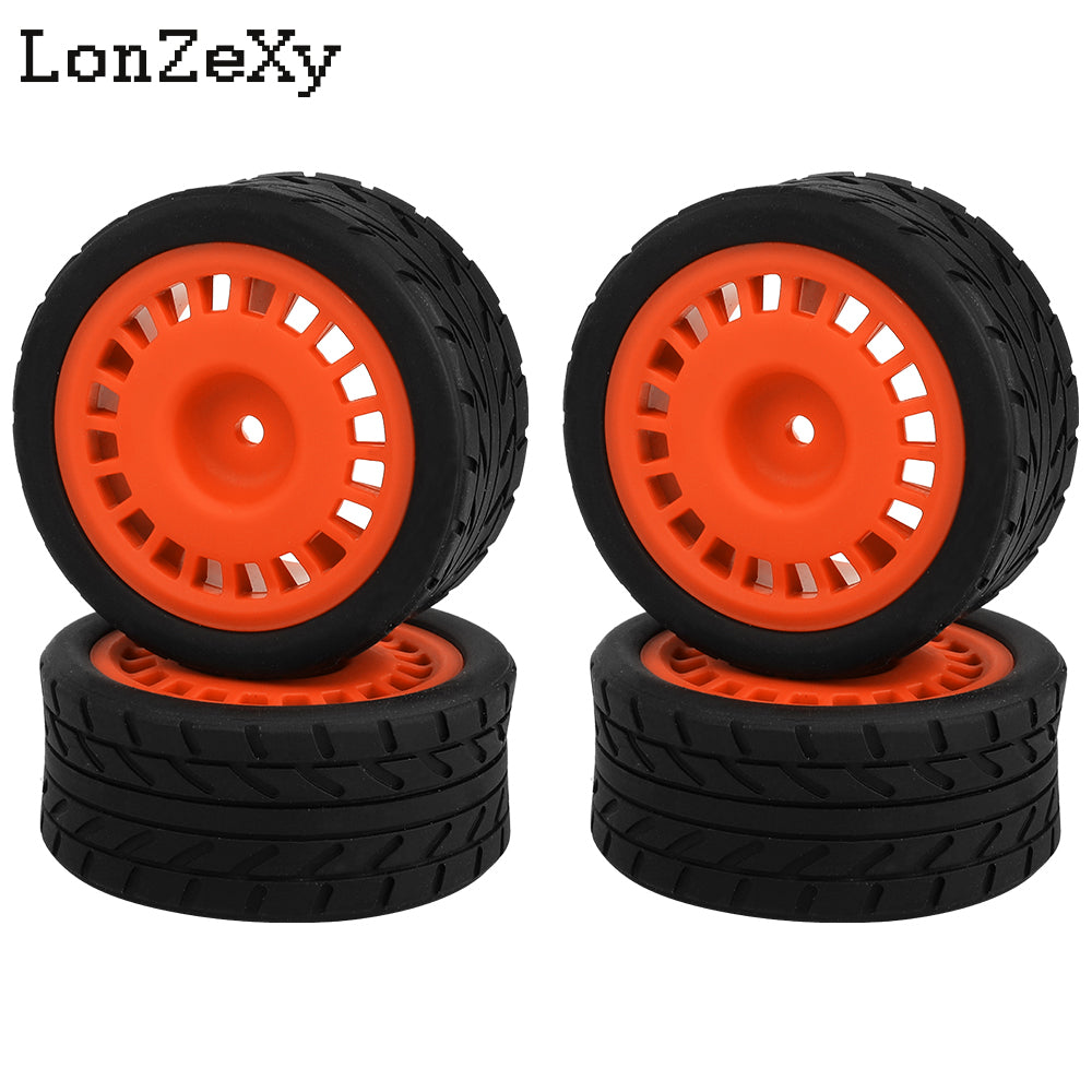 Lonzexy 1/10 Scale Hard Plastic RC Drift Tires For Traxxas 4 Tec 2.0 Tamiya TT01 XV01 Kyosho WR8 Sakura WLtoys HPI