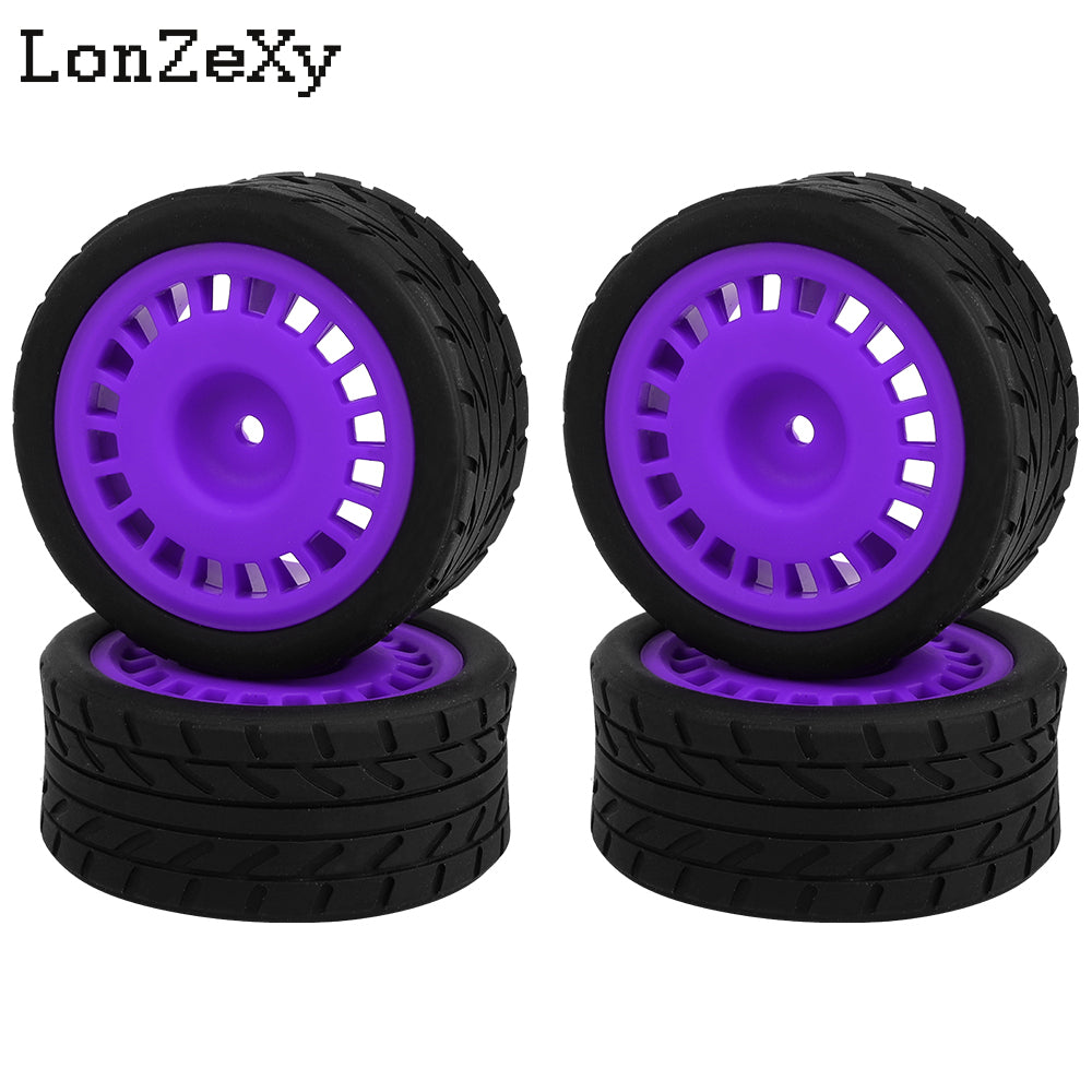 Lonzexy 1/10 Scale Hard Plastic RC Drift Tires For Traxxas 4 Tec 2.0 Tamiya TT01 XV01 Kyosho WR8 Sakura WLtoys HPI