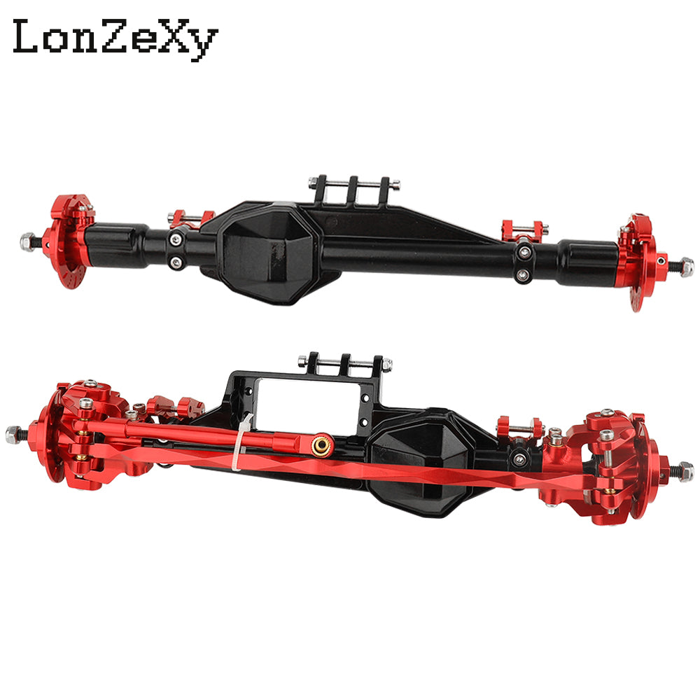 Lonzexy Aluminum Complete Front & Rear Axle Set for Axial RBX10 Ryft 1/10 RC Upgrade Parts