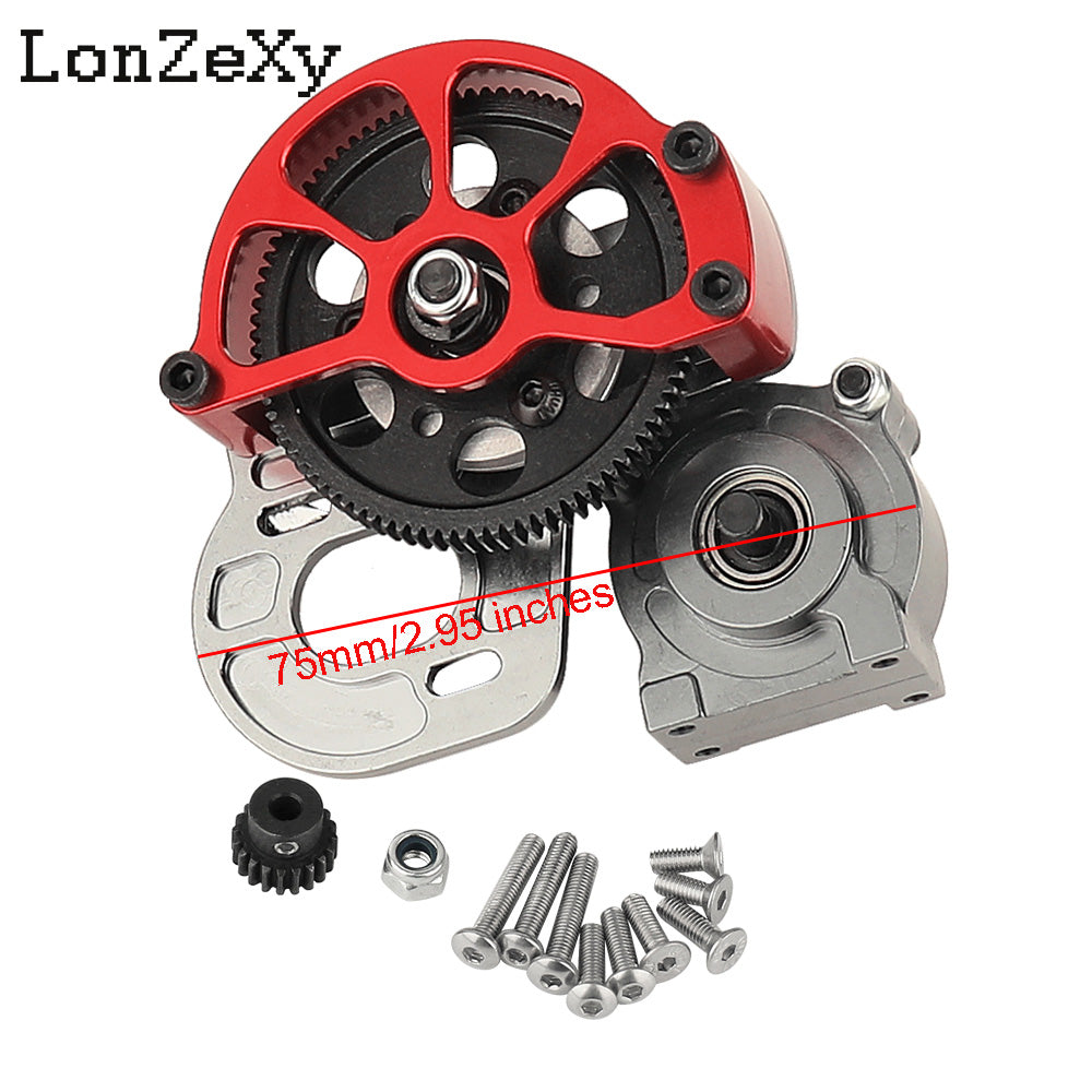 LONZEXY Metal Forward Transmission Gearbox for SCX10 & SCX10 II