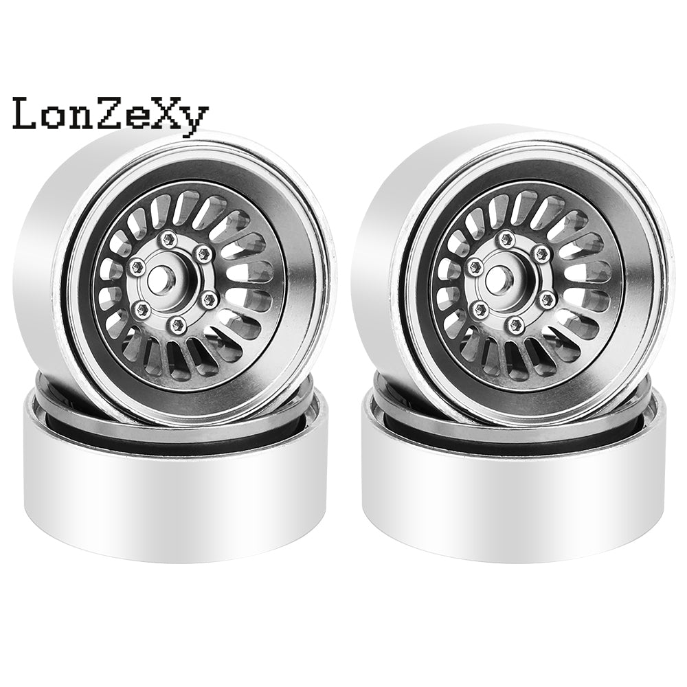 LonzeXy 4PCS Aluminum Alloy Wheel Rims for SCX24