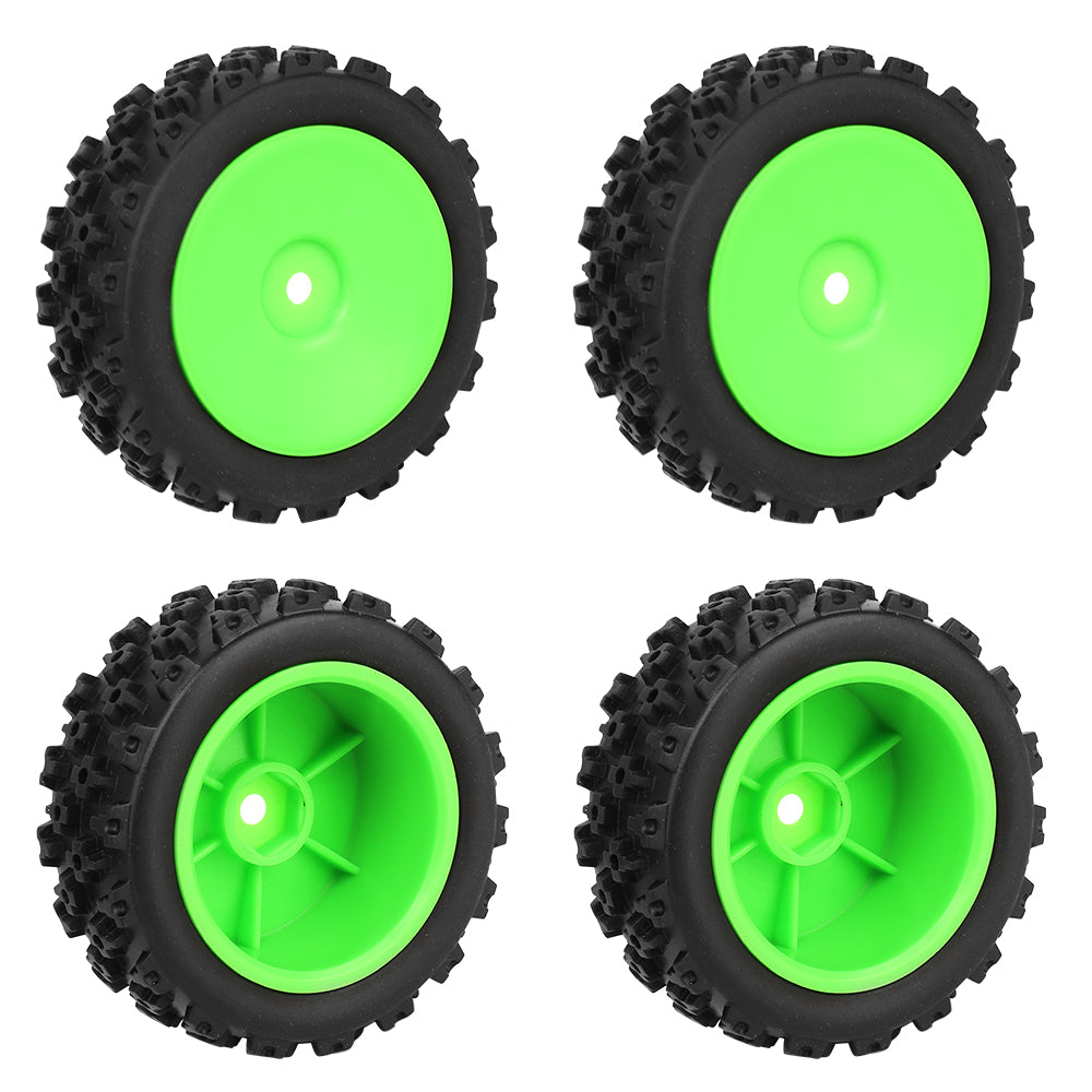 1/10 RC Off-Road Buggy Wheels 72.4g Knobby All-Terrain Rubber Tires Multi Color Rim RC Car Upgrade Parts