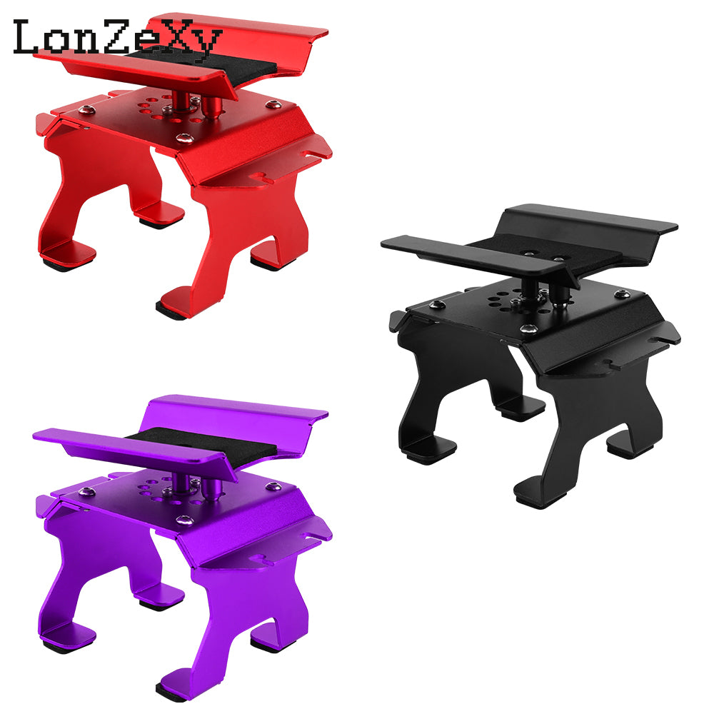 Lonzexy Aluminum RC Car Stand with Shock Holder for 1/24 1/18 RC Crawler