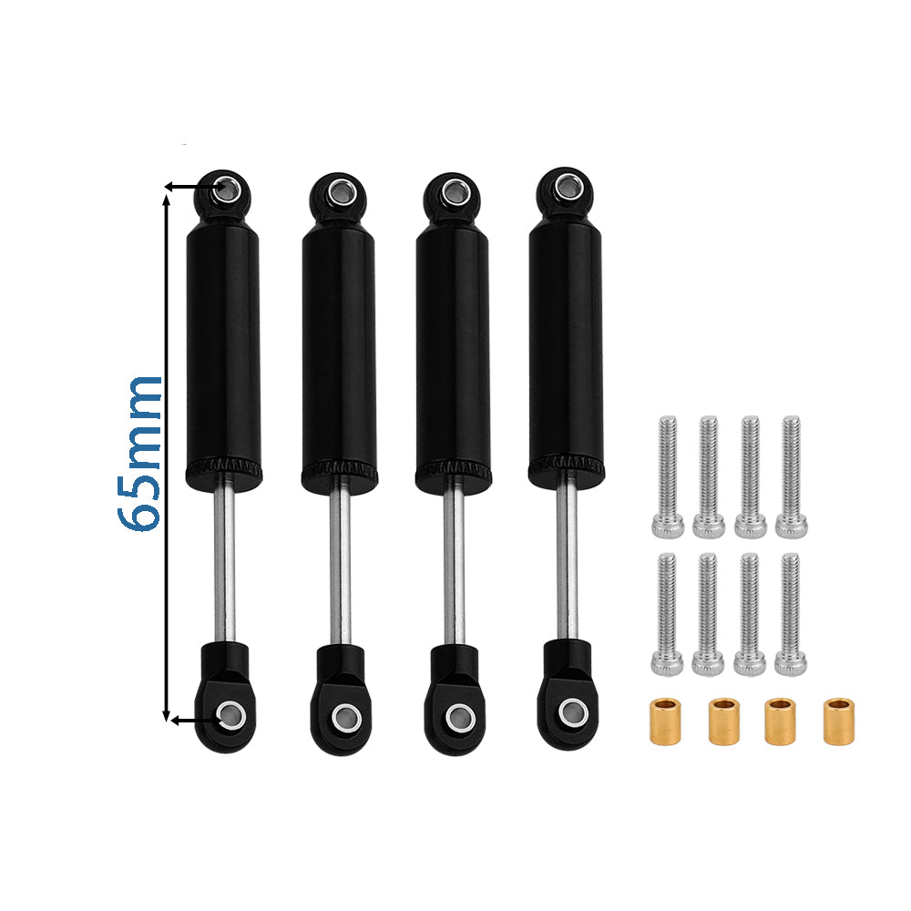 LonZeXy 4PCS Internal Oil Shock Absorber 53/59/65/71/77mm Damper For Traxxas TRX4M 1/18 RC Crawler Aluminum Suspension Upgrade Parts