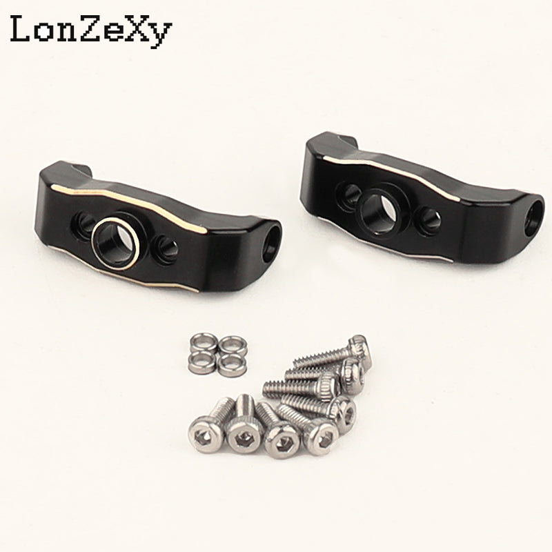 LONZEXY Brass Adjustable Caster Blocks Clockable C Hub Carriers for 1/18 TRX4M