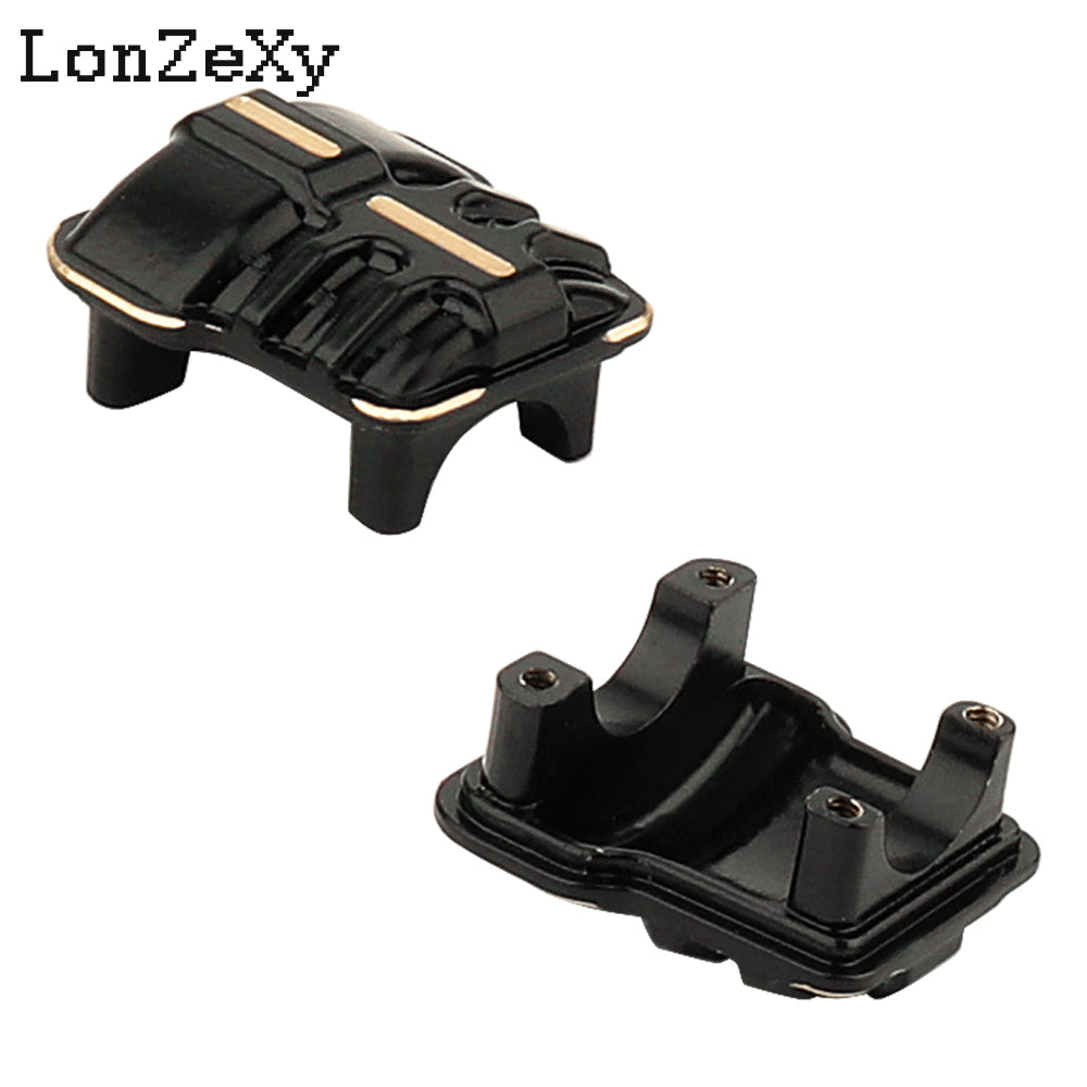 LONZEXY  2PCS 11g/pcs Brass Diff Covers for 1/18 TRX4M Front Rear Axles (4M-01)