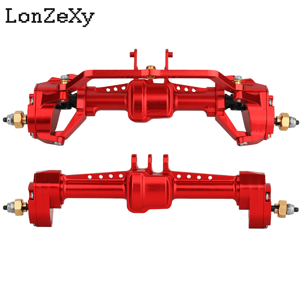 LONZEXY +4mm Extended Aluminum Front Rear Complete Axles for 1/18 TRX4M