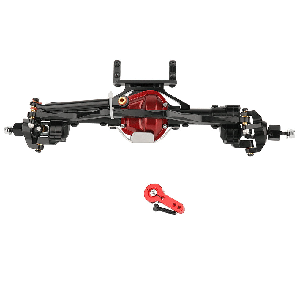 LonZeXy CNC Aluminum Portal Axles Complete Front & Rear Axles Set, Lift Portal Axle Housing For 1/10 Axial SCX10 Gen1 Gen2 RC Crawler Car Metal Upgrade Parts