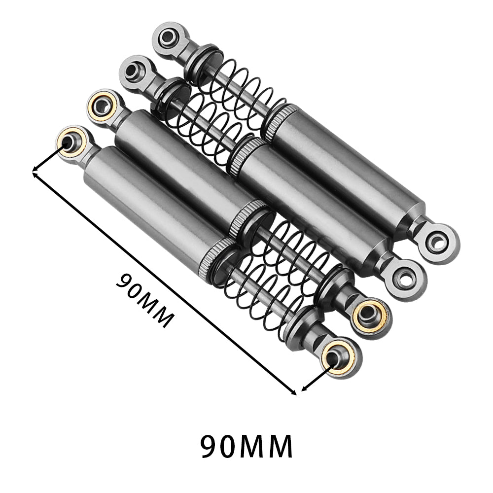 LonZeXy 1/10 RC Crawler Aluminum Oil Shock Absorber 70 80 90 100 110mm Adjustable Damper 4PCS For Axial SCX10 TRX4 D90 RC Off Road Car Upgrade Parts