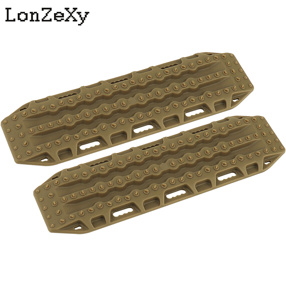 Lonzexy 2pcs 1/10 RC Plastic Sand Ladder Recovery Ramps Board for TRX4 SCX10 90046