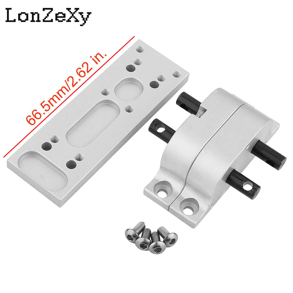 LONZEXY Metal Alloy Transmission with Mount Plate for SCX10