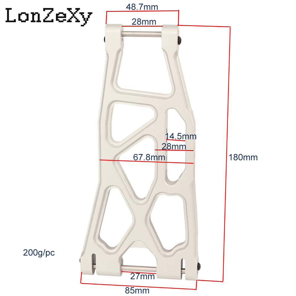 Lonzexy Aluminum Lower Arms 1 Set  A-Arm for Traxxas X Maxx X-Maxx 7730 7731