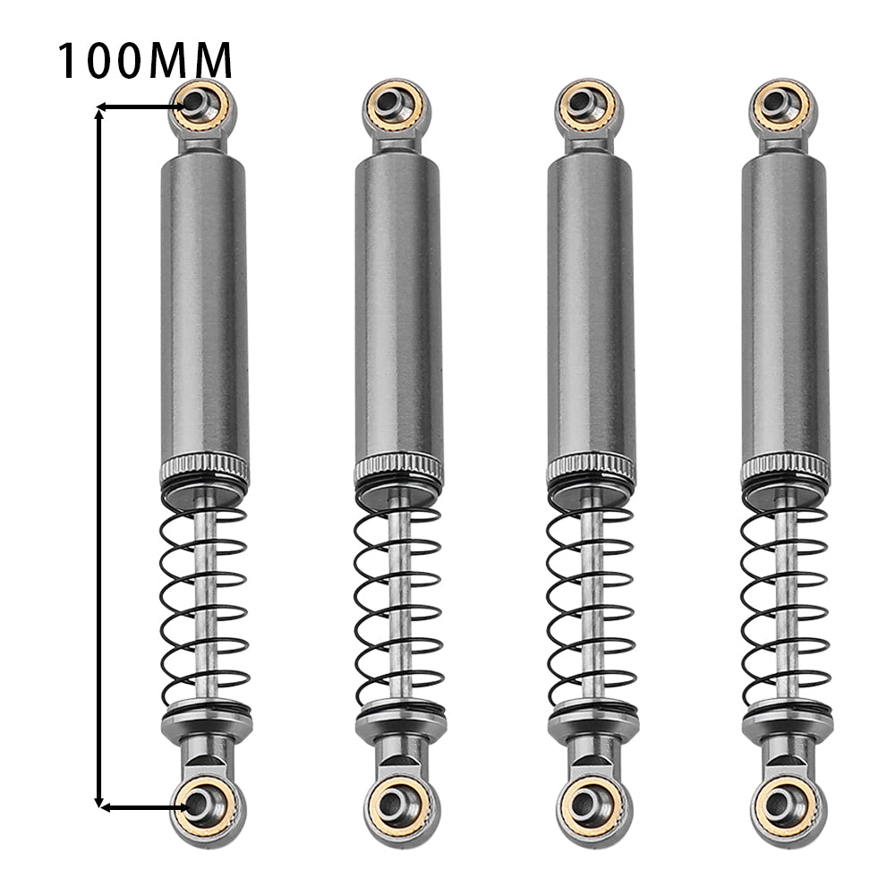 LonZeXy 1/10 RC Crawler Aluminum Oil Shock Absorber 70 80 90 100 110mm Adjustable Damper 4PCS For Axial SCX10 TRX4 D90 RC Off Road Car Upgrade Parts