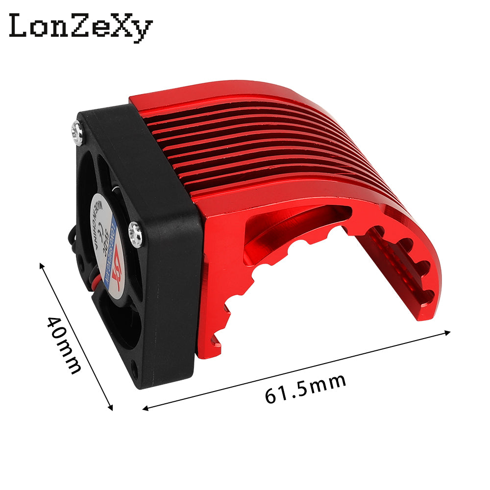 Lonzexy Motor Heatsink 540 545 550 Brushless Brushed Electric Engine Heat Sink with 5-6V Cooling Fan & RC Motor