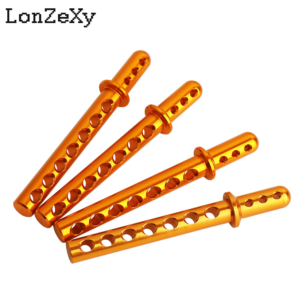 LONZEXY Aluminum Body Post Mounts 4PCS for 1/10 SCX10 AXIAL