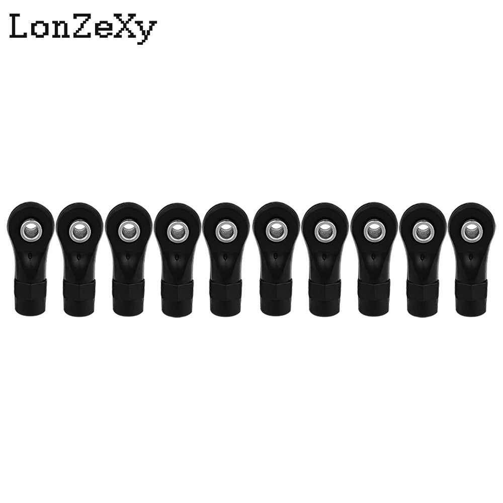 LONZEXY 10pcs Link Rod End  Ball Joint Head For Traxxas 1/10
