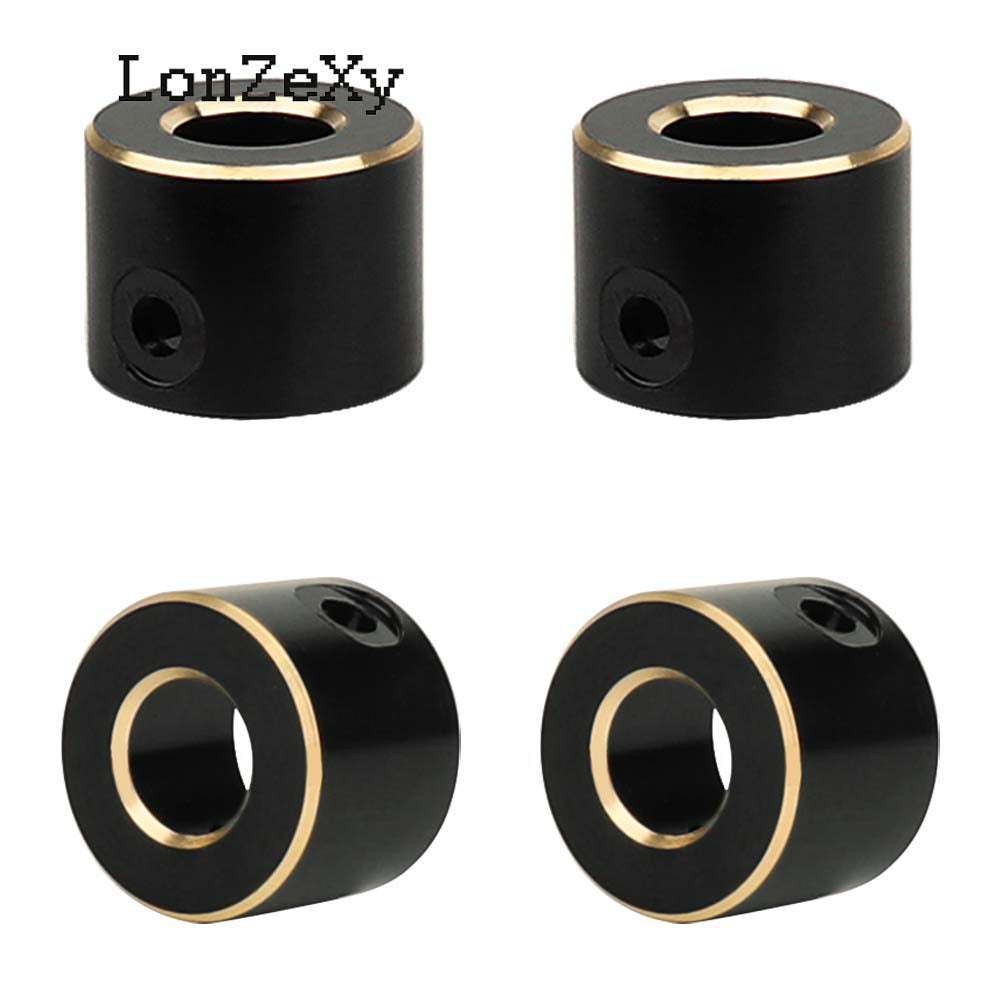 LONZEXY Brass Rear Axle Tube Cap 1 Pair for SCX10 PRO