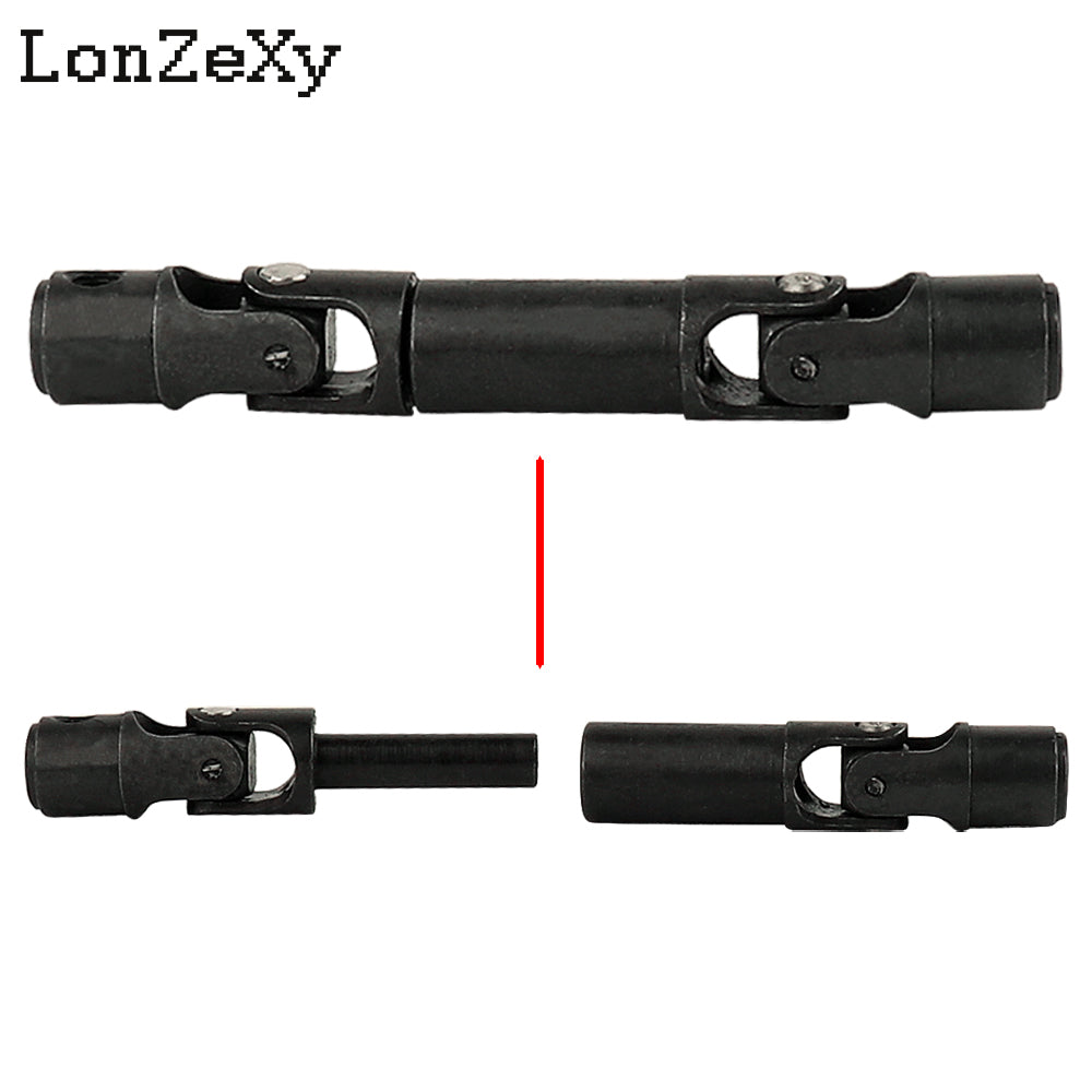 Lonzexy 2Pcs Metal Drive Shaft for WPL 1/16 RC Scale Upgrade RC Accessories