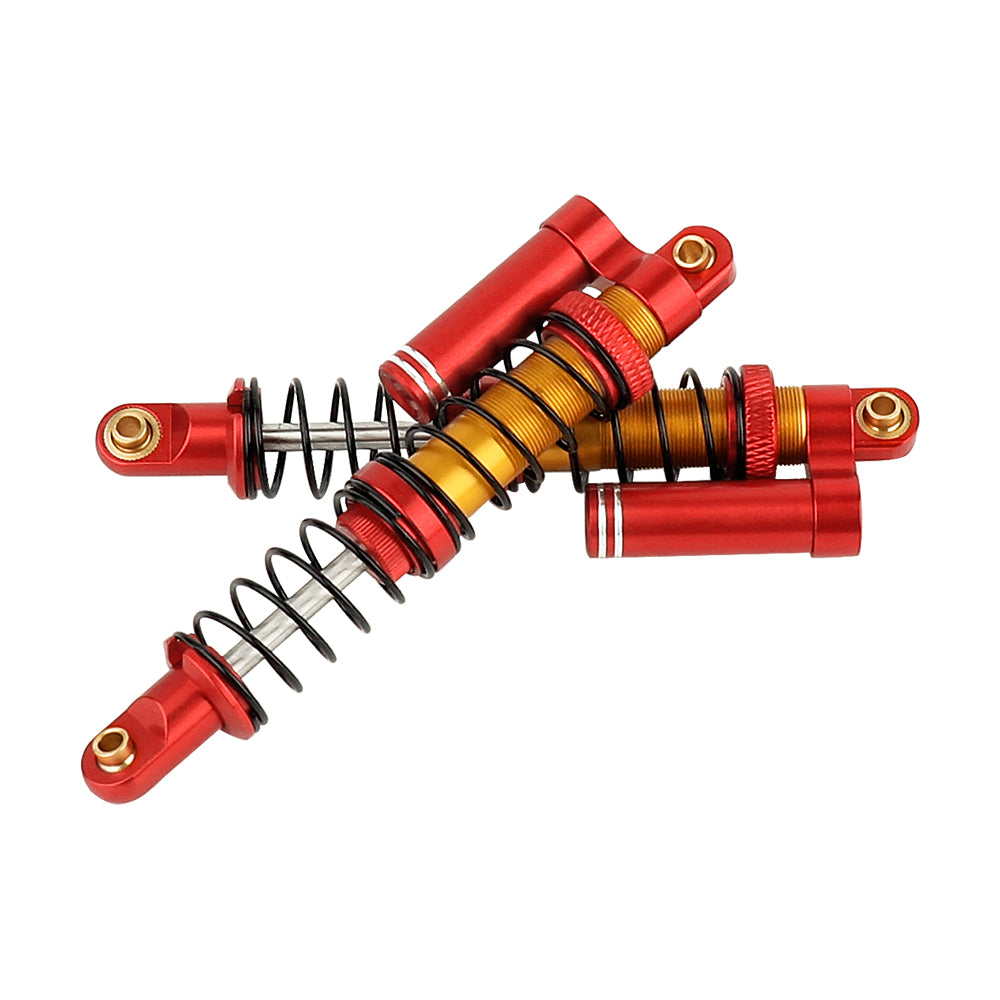 LonZeXy 1/10 RC Crawler Metal Piggyback Shock Absorber 90/95/100/105/110/115mm Oil Damper Negative Pressure Shock For SCX10 TRX4 D90 RC Car Upgrade Parts