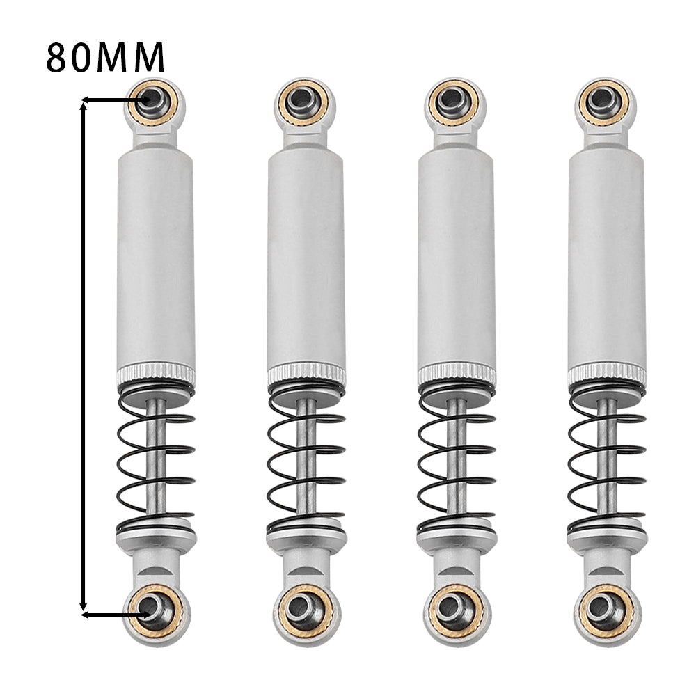 LonZeXy 1/10 RC Crawler Aluminum Oil Shock Absorber 70 80 90 100 110mm Adjustable Damper 4PCS For Axial SCX10 TRX4 D90 RC Off Road Car Upgrade Parts