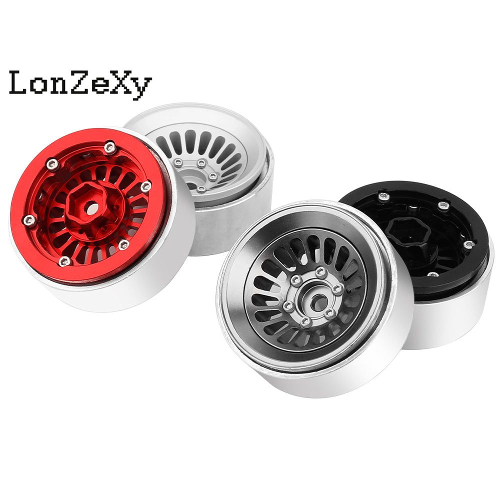LonzeXy 4PCS Aluminum Alloy Wheel Rims for SCX24