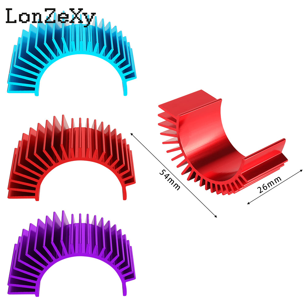 Lonzexy Super Brushless Motor Heatsink with Cooling For RS540 550 540 Size 5-6V Electric Engine Heat Sink
