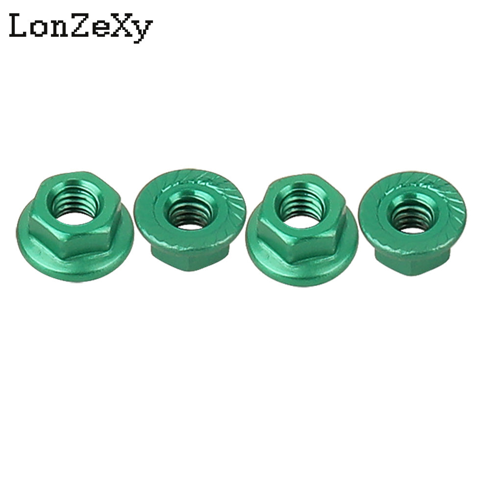 LONZEXY Aluminum Lock Nuts  with Flange Nylon Insert  for RC