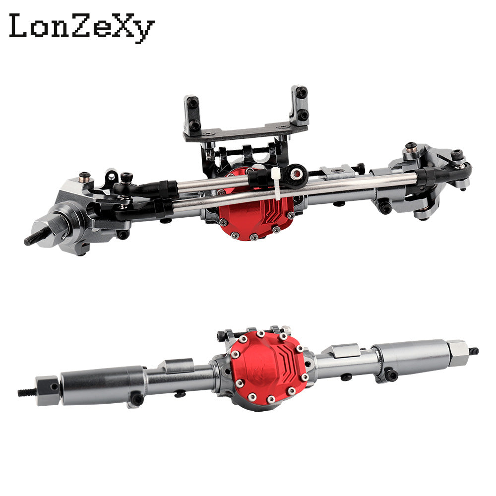 LONZEXY Metal Front Rear Axle for SCX10 II