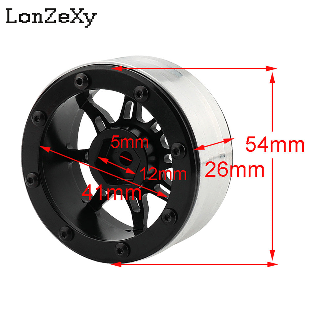 LONZEXY 1.9mm Metal Wheel for SCX10