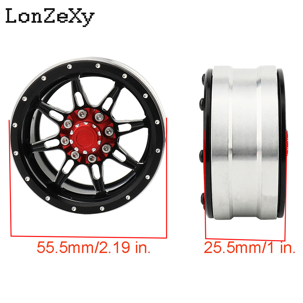 LONZEXY 1.9mm Metal Wheel for SCX10