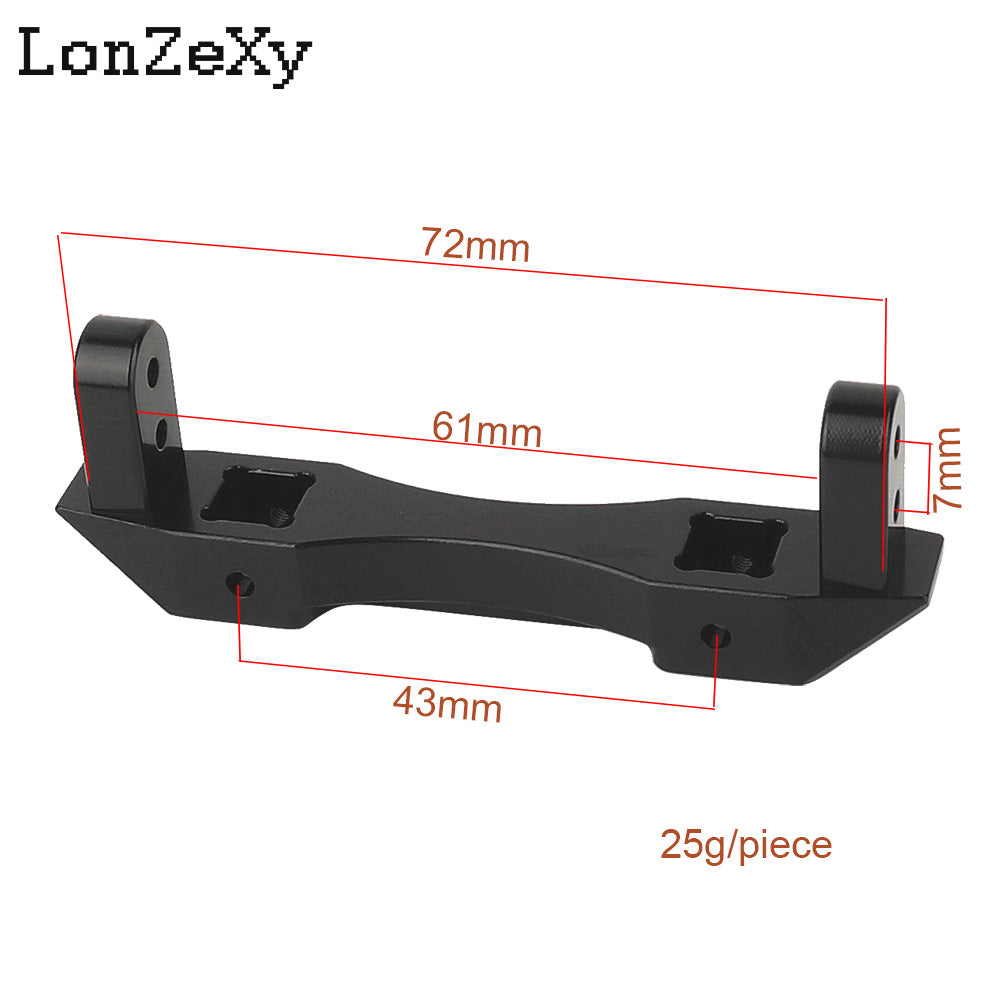 Alloy Metal Rear Plate Mounting Bumper Mount for 1/10 RC Truck Crawler Car SCX10 II 90046 Accessories Upgrades Part