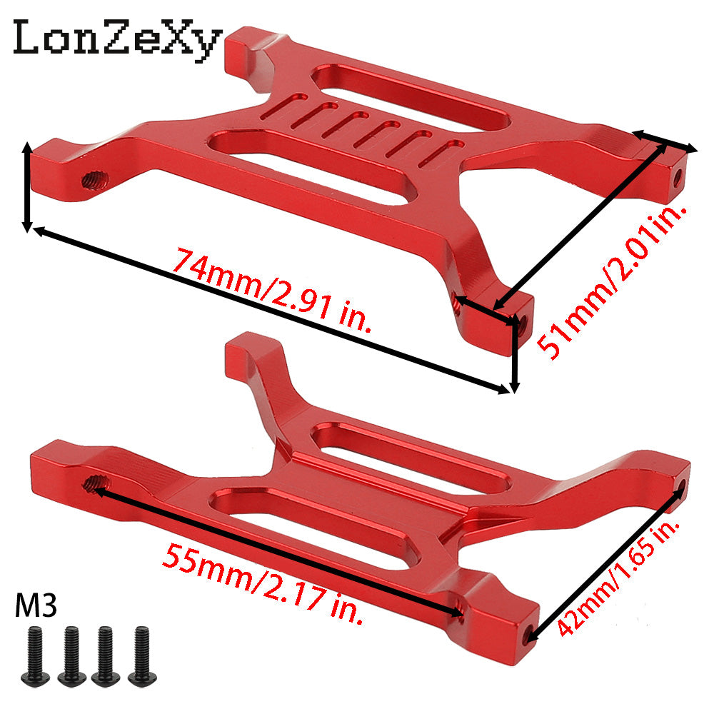 LONZEXY Aluminum Alloy Rear Beam Bracket for SCX10 Pro