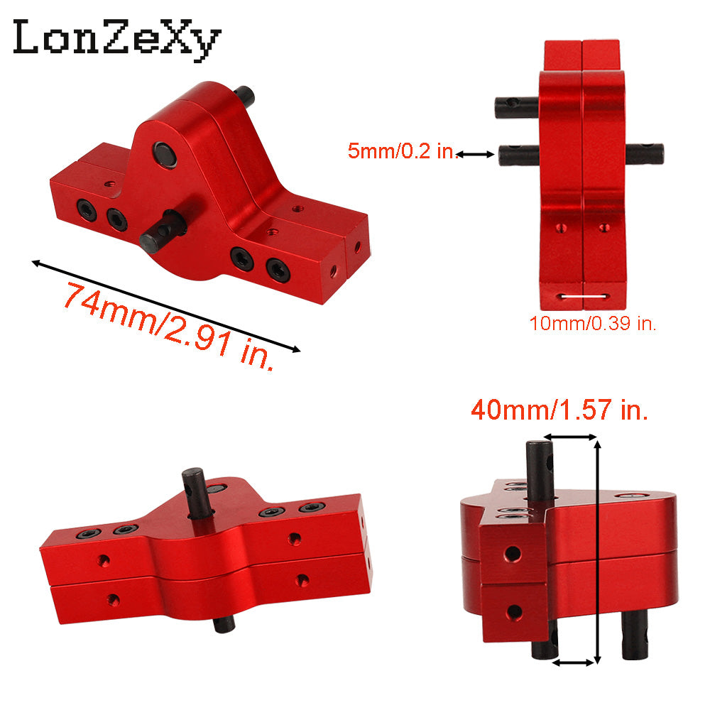 LONZEXY Metal Gearbox for 1/10 Crawler SCX10