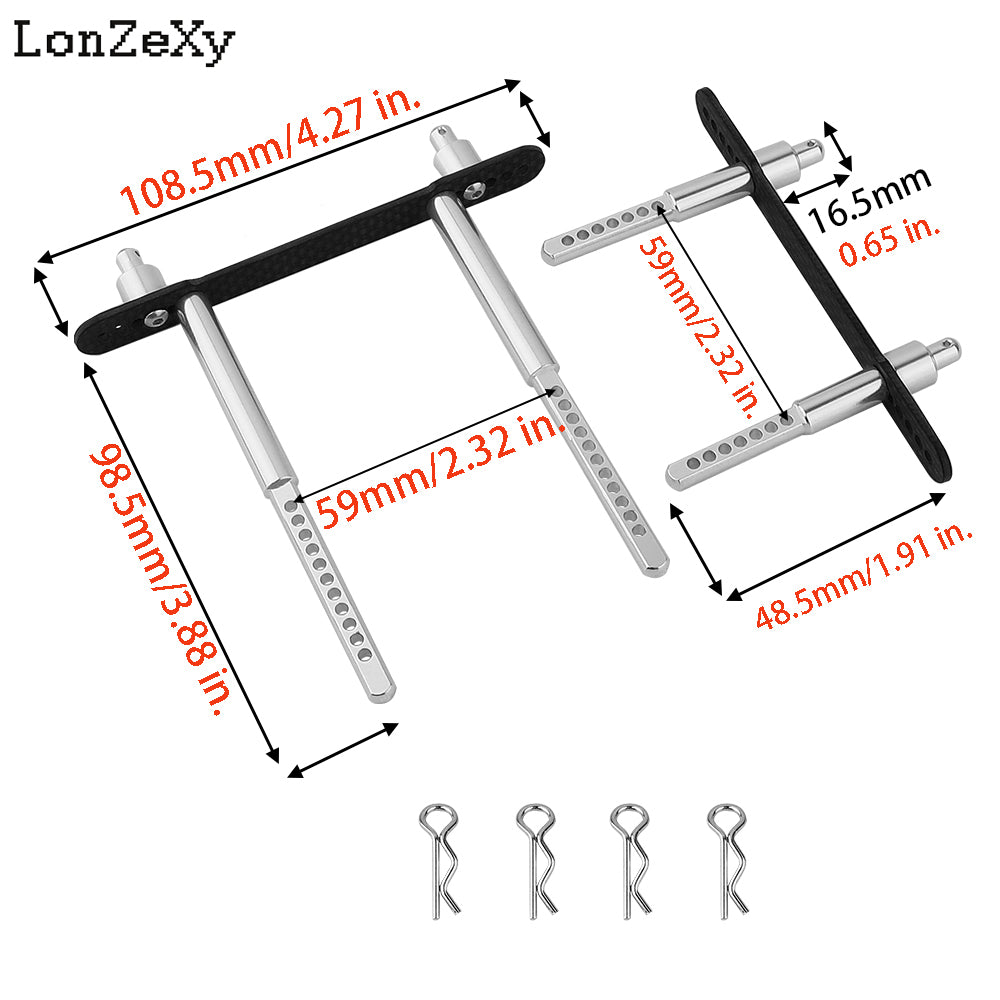 LONZEXY Body Post Mounts Shell Column for SCX10 II