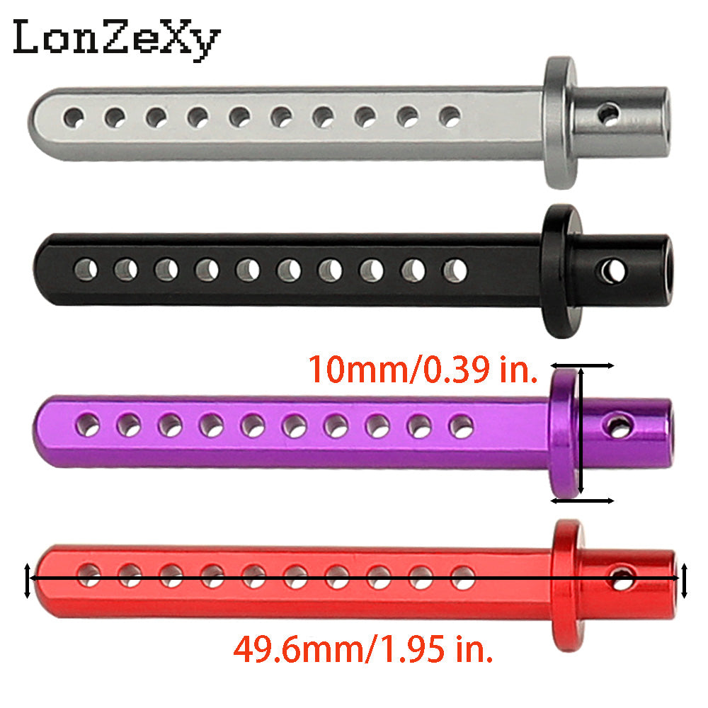 Lonzexy Metal Body Post Mount Pillar with R Pins for SCX10